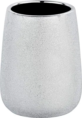Produktbild von Zahnputzbecher Glimma Silber Keramik