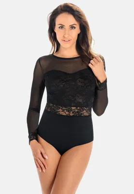 Immagine prodotto di Teyli corpo in pizzo a maniche lunghe per donna Melanie Female 2423 nero M