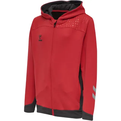 Produktbild von Hummel Lead Poly Kapuzenjacke Kinder, TRUE RED, 176