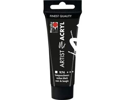 Immagine prodotto di Marabu vernice acrilica Artist lampada acrilica nera 974 22 ml