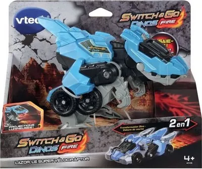 Obrázok produktu pre VTech Switch & Go Dino's LAZOR, LE SUPER VÉLOCIRAPTOR, 4 rok / roky, Plast, Modrá, 303 g