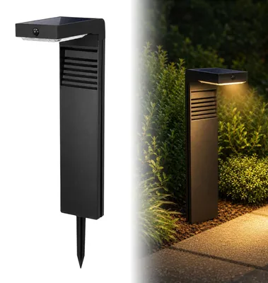 Solar-Padbeleuchtung mit Bewegungsmelder, 215 Lm, warmweiß, IP54