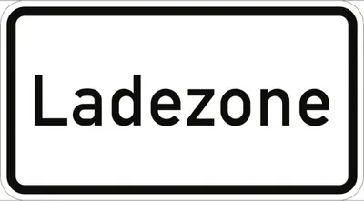 Produktbild von Verkehrsschild VZ1012-30, Ladezone, Alu, RA2, 600x330 mm