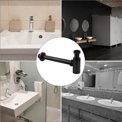 Produktbild von Kompakte Waschbecken-Sifon Edelstahl