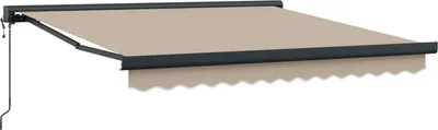 Immagine prodotto di Tenda da Sole Beige 350 x 250 cm Poliestere e Alluminio