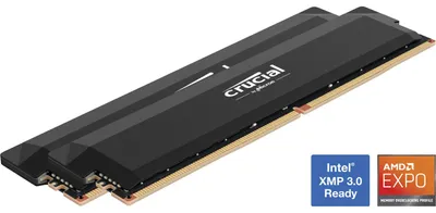Produktbild von Crucial DIMM 64 GB DDR5-6400 (2x 32 GB) Dual-Kit, Arbeitsspeicher