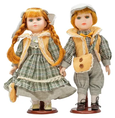 Obrázok produktu pre ARÔME Porcelánová bábika 30 cm, 2 ks