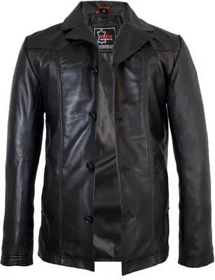 Produktbild von Herren Lederjacke aus weichem Lamm Nappaleder, 70er Jahre Style, Leder Blazer (2XL)
