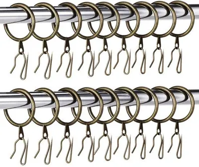 Image de Anneaux métalliques de 30 mm pour rideaux
