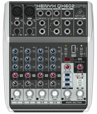Immagine prodotto di Mixer audio Behringer QX602MP3