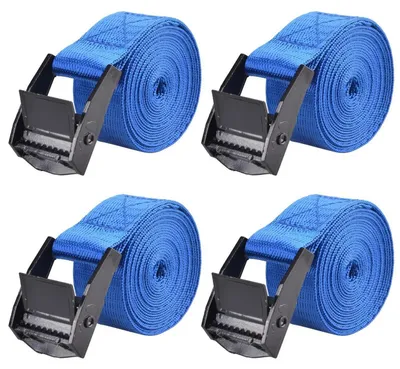 Obrázok produktu pre Popruh na upevnenie, šírka 25 mm, nosnosť 200 kg, dĺžka 2 metre, modrej farby, 2 kusy