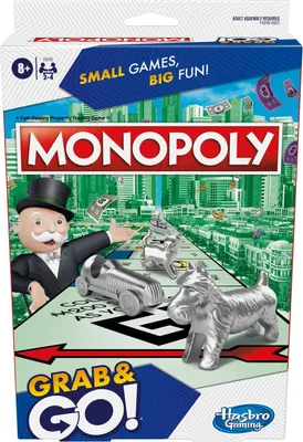 Zdjęcie produktu dla Gra podróżnicza Monopoly Grab&Go