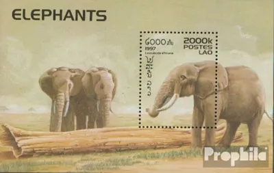 Produktbild von Briefmarken Laos 1997 Mi Block162 (kompl.Ausg.) gestempelt Elefanten