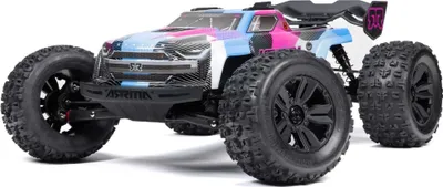 Produktbild von ARRMA 1/8 KRATON 6S V6 4X4 BLX Brushless Monster Truck RTR - 105 km/h, EXB-Upg. Blau-Pink
