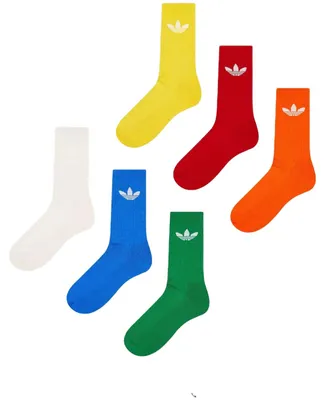 Productafbeelding van Sokken Adidas Trefoil Cushion "Wonder White / Blue Bird / Green" voor Uni
