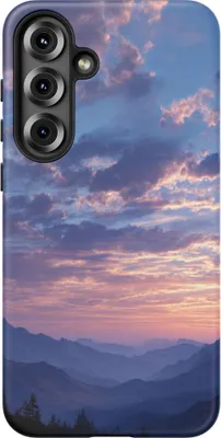 Produktbild von Berglandschaft im Sonnenaufgang – Hülle Kompatibel mit Samsung Galaxy S25 Plus