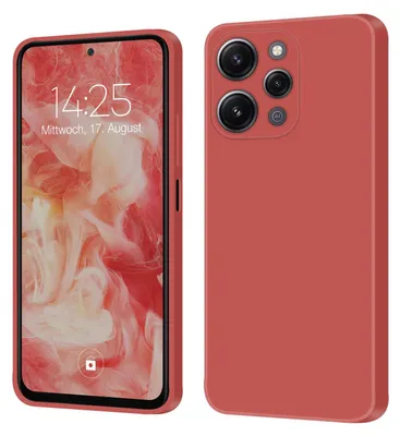 Produktbild von Hülle für Xiaomi Redmi 12 Case Cover Bumper Smartphone Softgrip Schutzhülle Farbe: Rot
