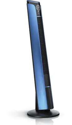 Produktbild von Brandson Turmventilator mit 3 Geschwindigkeiten, Ventilator 10 Grad neigbar, Standventilator 108 cm mit Fernbedienung, Oszillation, GS, 4 Lüftungsmodi, royal blue