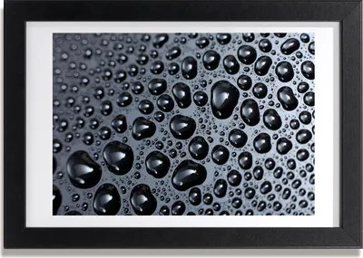 Produktbild von Bild 30x20 MDF-Rahmen, Wandkunst Wassertropfen