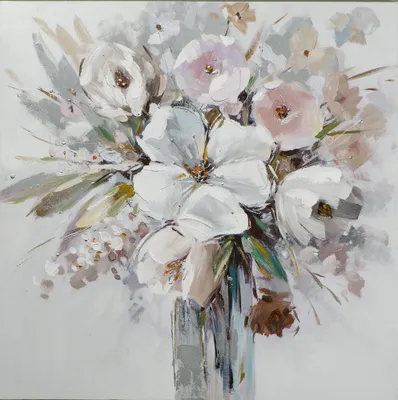 Produktbild von ArtUniverse Leinwandbild Strahlender Blumenstrauß 80 x 80 cm