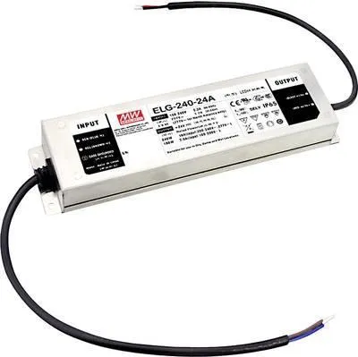 Immagine prodotto di ELG-240-24DA-3Y Trasformatore LED Driver LED a tensione costante a corrente costante 240 W 10 A 12 (ELG-240-24DA-3Y)