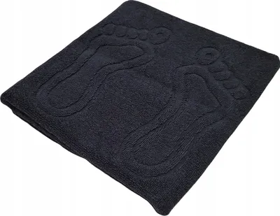 Zdjęcie produktu dla Mata pod prysznic, dywanik, ręcznik podłogowy, chłonny, 50x70 cm, czarny, 650 g/m²