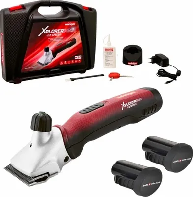 Obrázek produktu pro Akumulátorový stříhací strojek pro skot Heiniger Xplorer Pro 2-Speed - 2 baterie