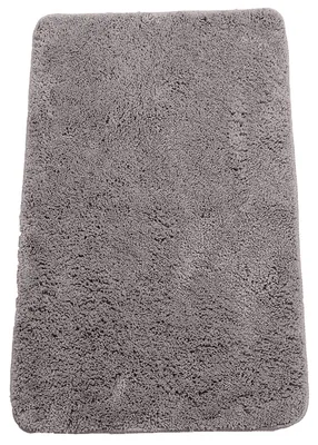 Produktbild von Badematte 60x90 cm Rechteckige Chenille-Badematte Rutschfest Saugfähig Maschinenwaschbar - Grau