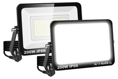 LED-Außenstrahler 2er-Pack 200W 20000LM IP66 6000K
