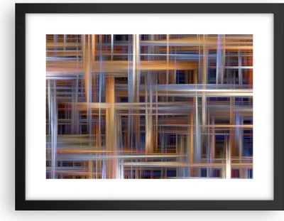 Produktbild von Gerahmtes Poster - Schwarzer Rahmen - Abstraktion modern - 40x30 cm - Wand Bild - Wanddeko - Wandbilder - Kunstposter - Wandposter - Bilderrahmen - Bilder - Kunstdruck - Wandbild - P2BAA40x30-3430