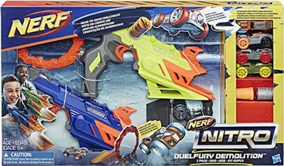 Obrázek produktu pro Nerf Nitro DuelFury Demolition, 5 rok/roky, Modrá, Zelená, Šedá, Oranžová