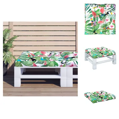 Image de vidaXL Coussin pour palette Multicolore 70x70x12 cm Tissu - Coussin d'assise