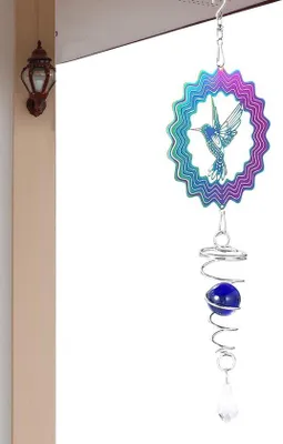 Produktbild von Windspinner Metall - Einzigartiges Schmetterlingsdesign - 15 cm - Farbverlauf
