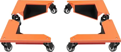 Obrázek produktu pro Nábytek kolečka, nosnost 650 kg, trojúhelníková stabilita, oranžová