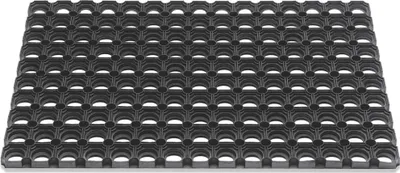 Produktbild von Fußmatte offene Ringe schwarz Gum.L400xB600xS22mm