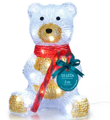 Produktbild von DEUBA LED Weihnachtsdeko Outdoor Teddy sitzend 30 LEDs 5m Kabel IP44, KI-generiertes Bild