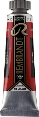 Image de Rembrandt peinture à l'huile tube 15 ml carmin 318