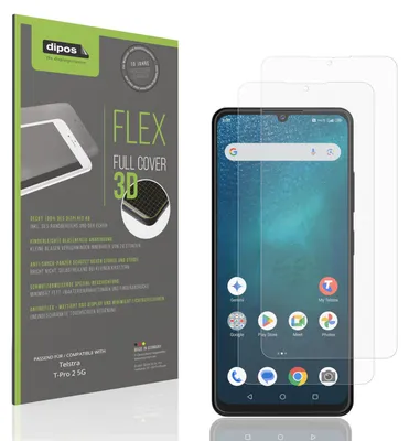 Produktbild von 2x Full Cover Schutzfolie matt für Telstra T-Pro 2 5G Panzerfolie Anti-Shock