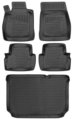 Produktbild von Gummi Kofferraumwanne + Fußmatten Set für Ford Fiesta MK8, Bj. 2017-