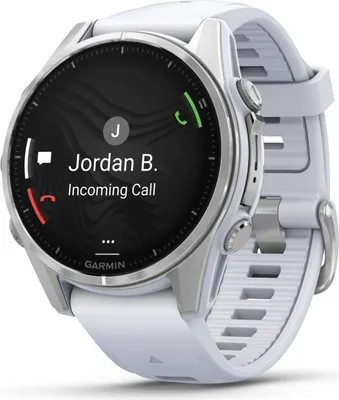 Produktbild von Garmin FENIX 8 - 43 mm AMOLED Steinweiss/Silber