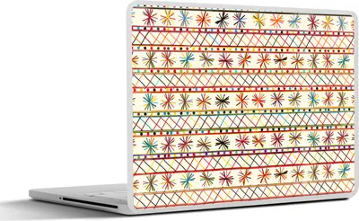 Produktbild von MuchoWow® Laptop Aufkleber Sticker Cover Regenbogen - Südamerika - Muster 30x21 cm - Sticker für Laptop - Selbstklebend