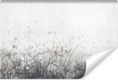 Produktbild von Muralo Selbstklebende Fototapete Für Wohnzimmer PFLANZEN Schmetterlinge Beton Vintage Br. 180cm x Hö. 120cm