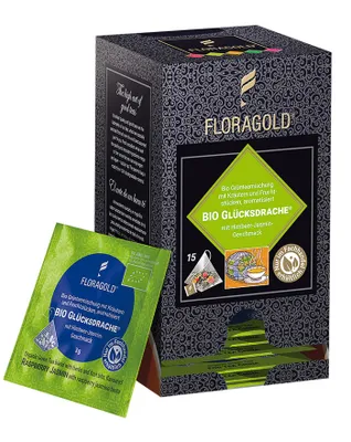 Produktbild von Floragold  Grüntee Glücksdrache®, 15er Pyramidenbeutel