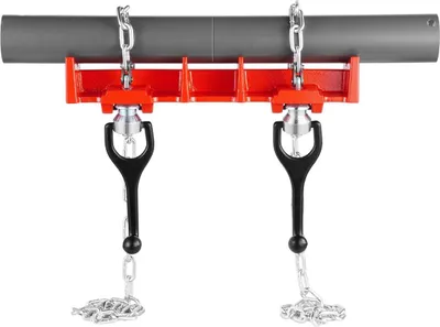 Image de Étau de soudage pour tuyaux 1/2" à 8" avec deux chaînes et poignées