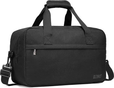 Produktbild von Famanu Handgepäck Tasche Unter dem Sitz - Kompakte Reise- und Sporttasche (55x35x25cm) Schwarz