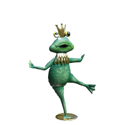 Produktbild von Schöner Frosch Ferdinand für den Garten zur Dekoration, aus Metall Neu, Tierfigur zur Gartengestaltung 02-24011
