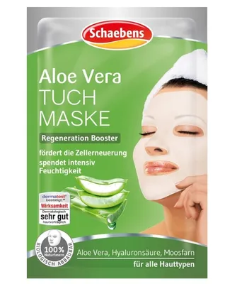 Zdjęcie produktu dla Schaebens, Maska do twarzy z ekstraktem z aloesu, 1 sztuka (PRODUKT Z NIEMIEC)