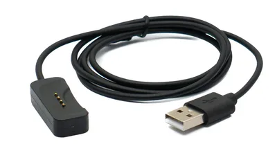 Produktbild von SYSTEM-S USB 2.0 Kabel 100 cm Ladekabel für Oppo Watch X Smartwatch Adapter in Schwarz