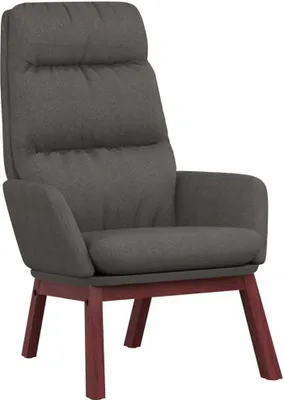 Immagine prodotto di vidaXL Poltrona relax in tessuto grigio scuro