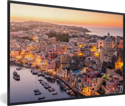Produktbild von MuchoWow® MuchoWow® Gerahmtes Poster Architektur - Luft - Wasser - Italien 60x40 cm - Poster mit zchwarzem Bilderrahmen - Printing - Wanddeko Schlafzimmer